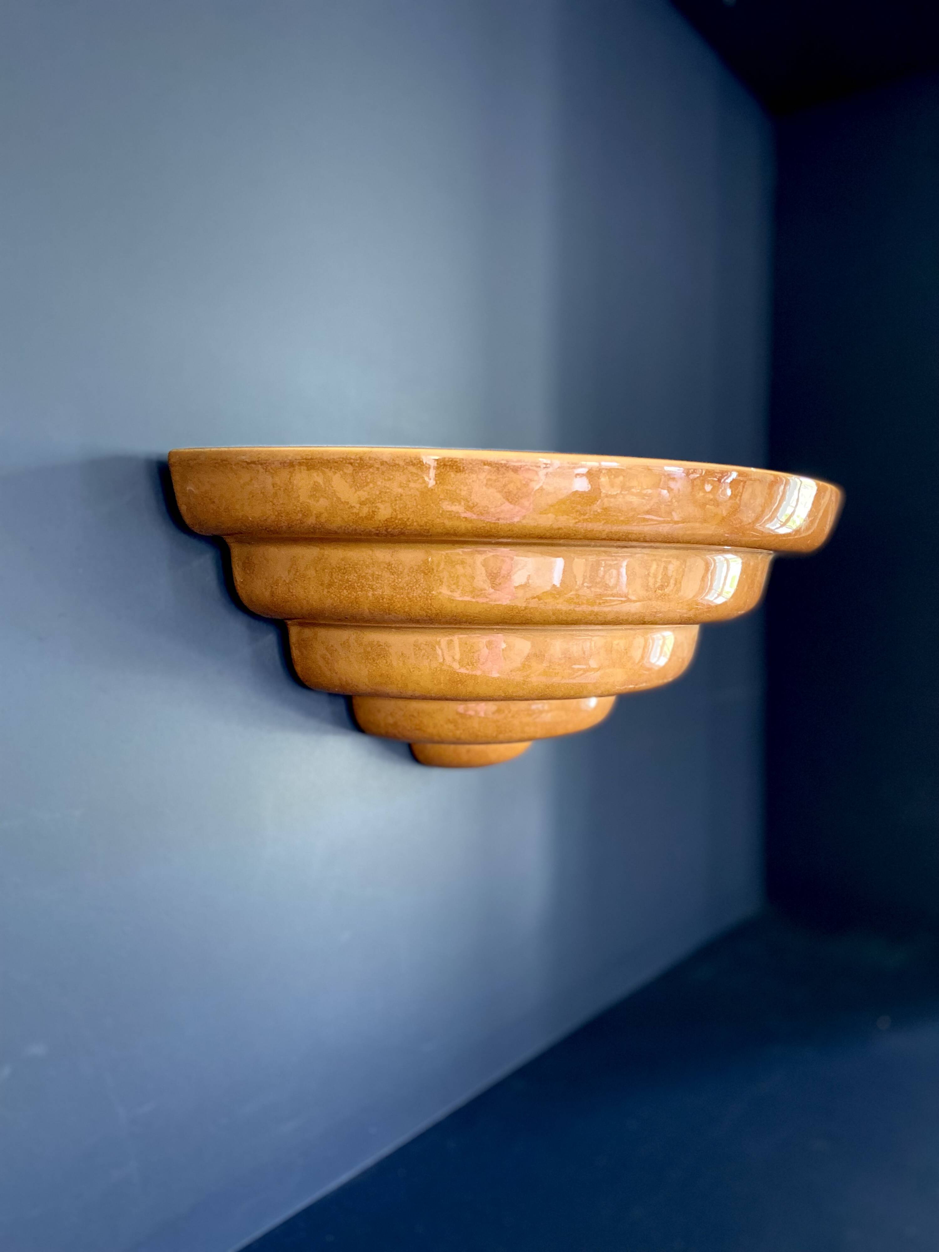 François Chatain ceramic wall light