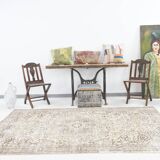 5x9 Rug For Bedroom Brown & Beige Pastel Persian Rug, 170x274Cm SK 5461