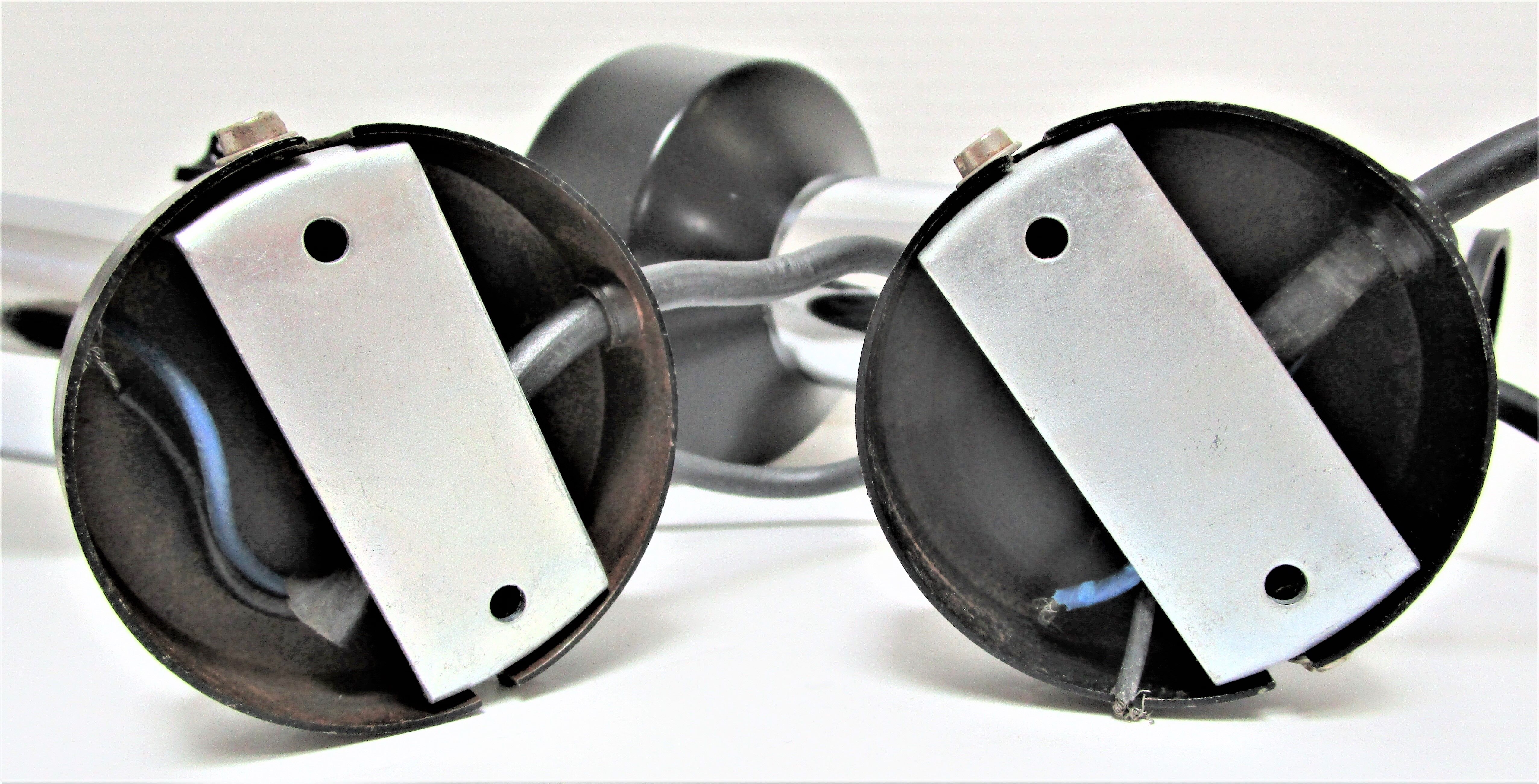 Pair of spots Targetti Sankey stainless chrome 190s