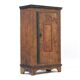 Primitive Rustic Farmhouse Folk Art Painted Bridal Cabinet