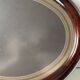 Oval mahogany antique picture frame large