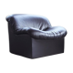 Fauteuil sculpturale rembourrée post-moderne 1980