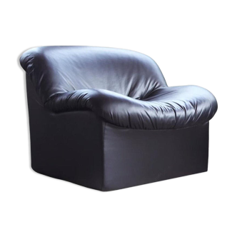 Post-modern upholstered sculptural armchair 1980
