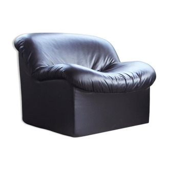 Fauteuil sculpturale rembourrée post-moderne 1980