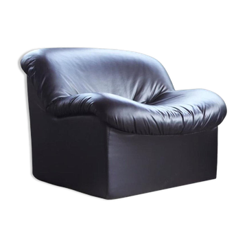 Post-modern upholstered sculptural armchair 1980