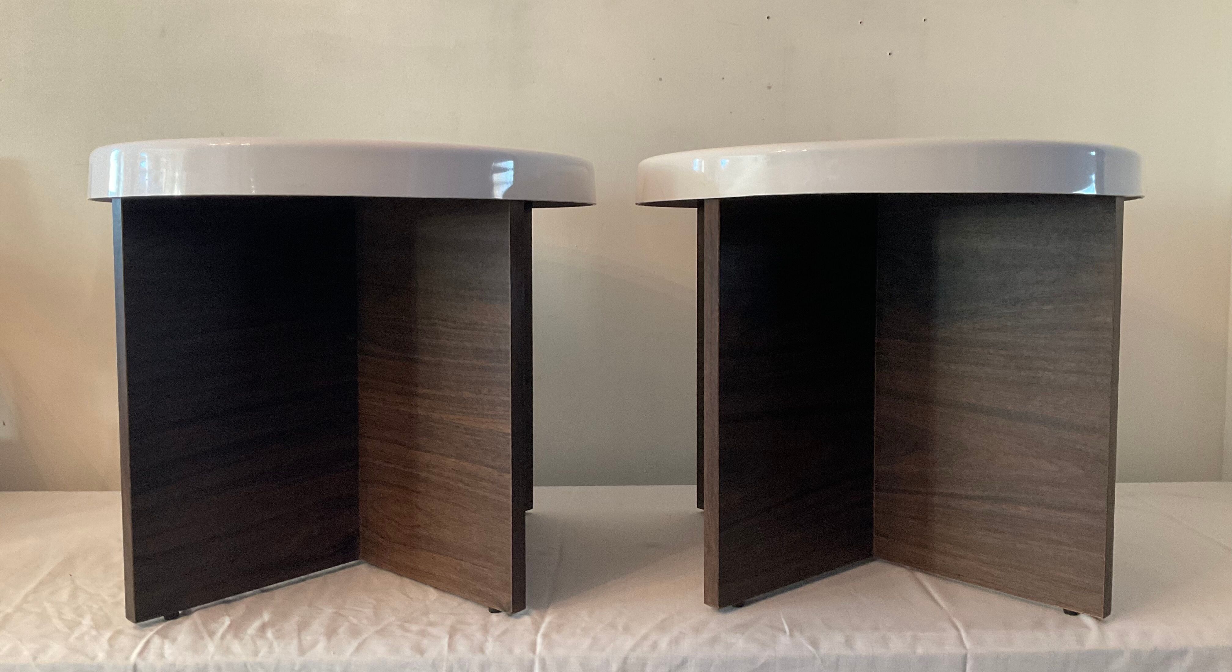 Duo of vintage coffee tables from the 70s-80s