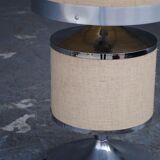 1970 See Delmas design light shade canvas and metal chrome