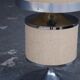 1970 See Delmas design light shade canvas and metal chrome