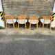 (Lot) 4 chaises Baumann Fontania (restaurées) 1960
