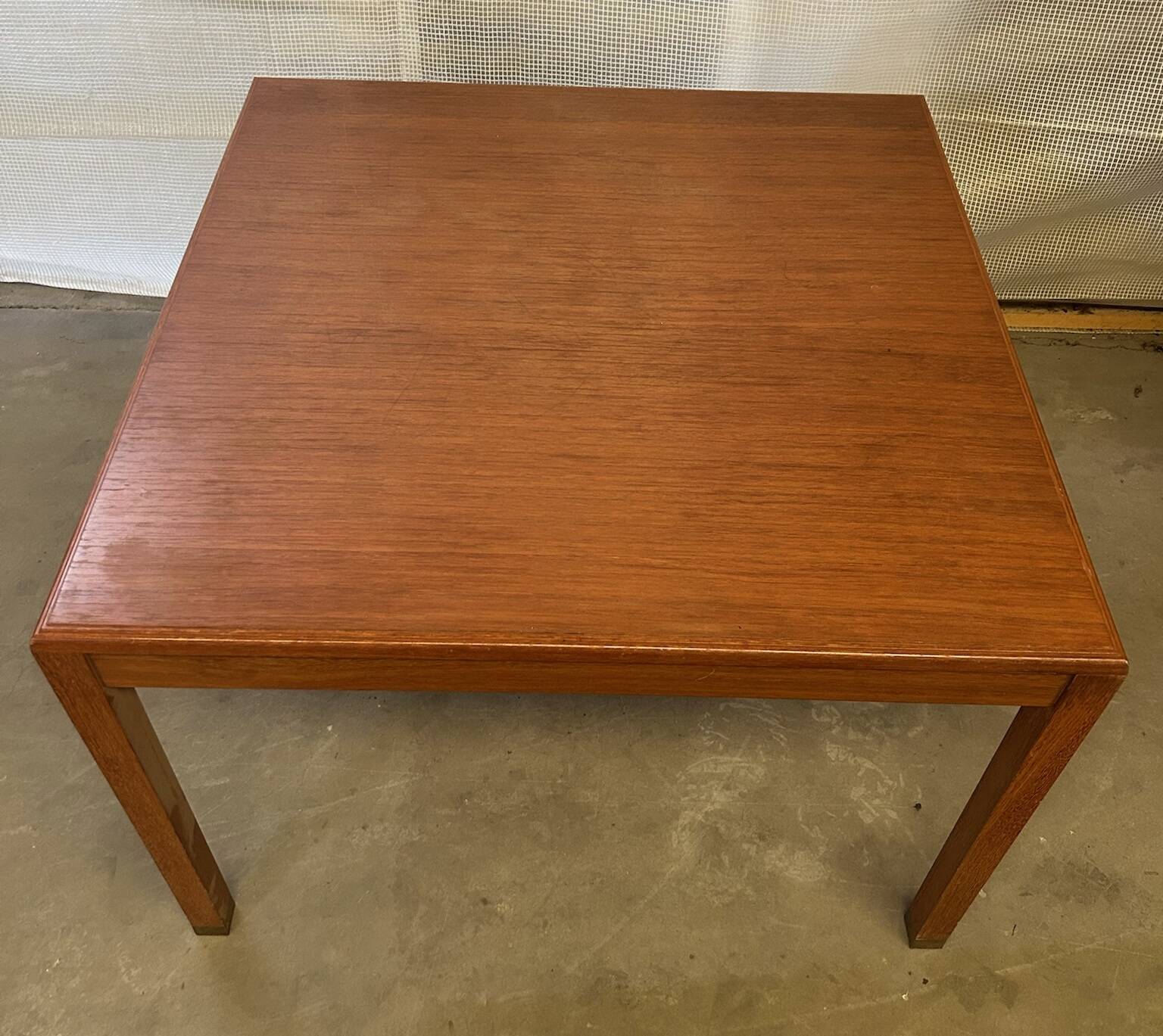 Square high table signed Louis Cane