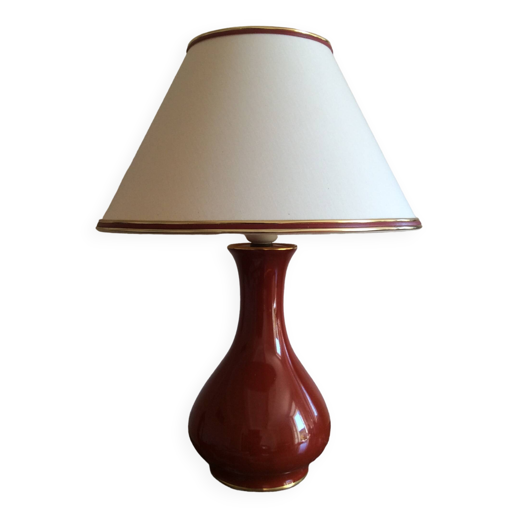 Lampe porcelaine Bernardaud Limoges France
