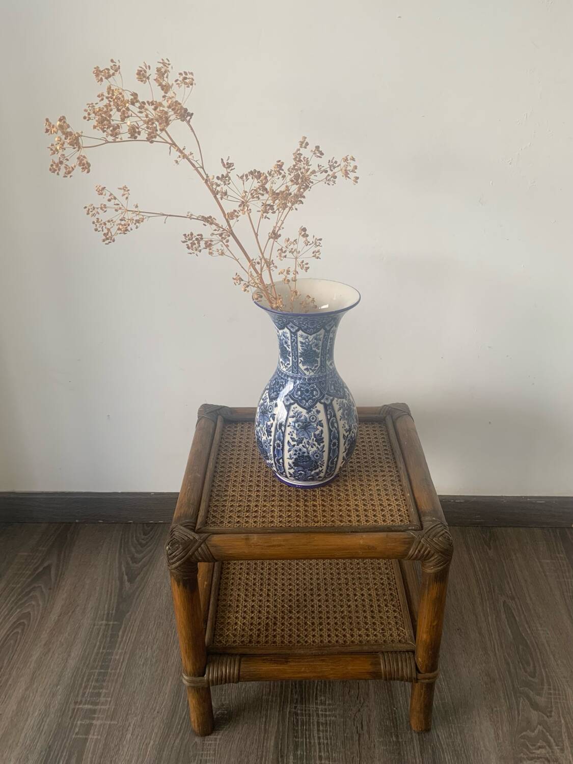 Rattan cabin end bedside table