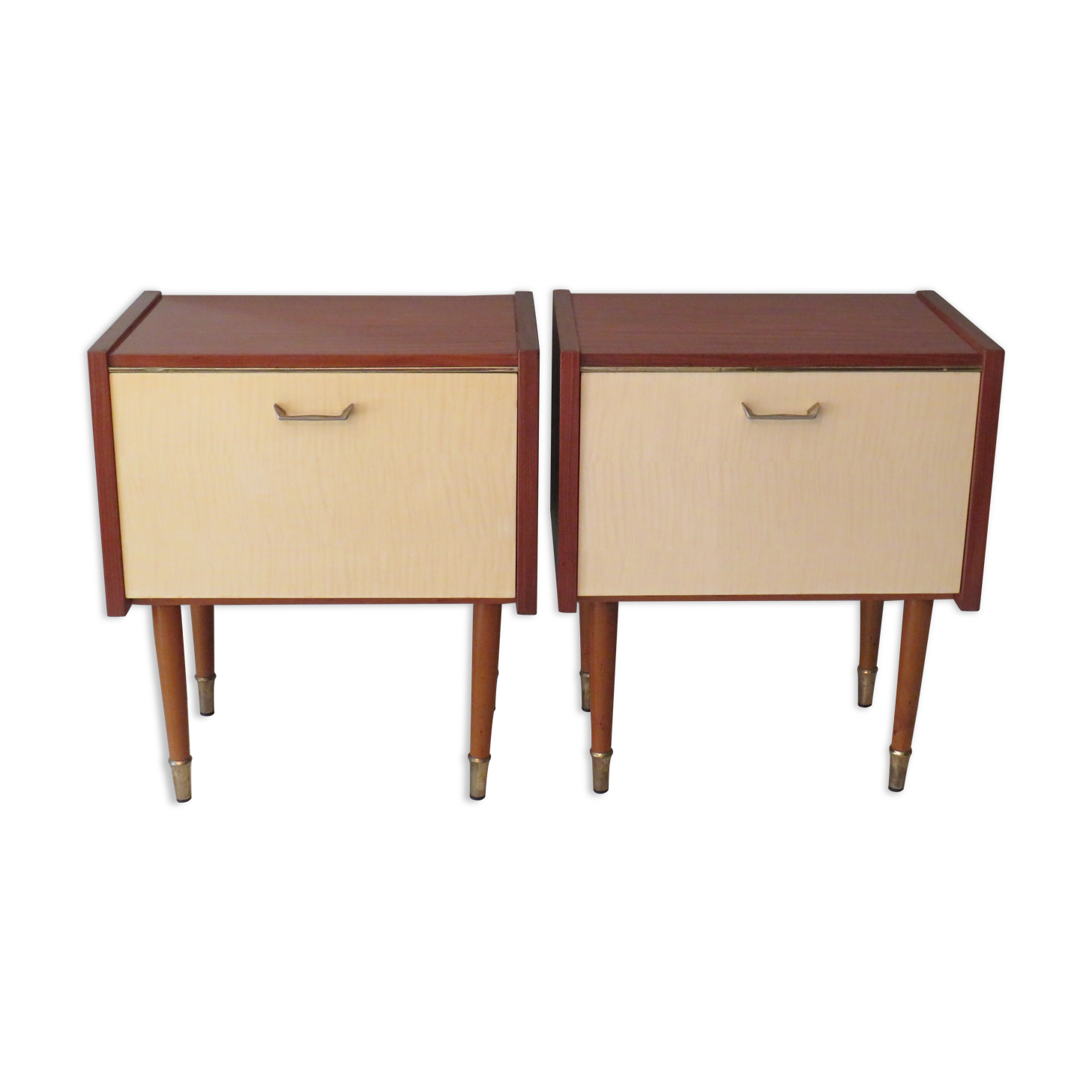 Pair of bedside tables from the mid-century, 1950s