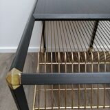 Vinyl holder side table