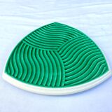 Ceramic table mat of Sarreguemines vintage design 60s