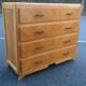 Commode vintage en chêne clair 1950