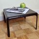 Table basse d'appoint en fibre de verre laquée années 70, 40 cm
