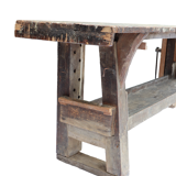 Wooden workbench xxl industrial character welder weathered 251cm
