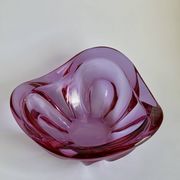 Grand bol en verre de Murano violet