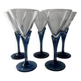 Service of 5 tulip cups