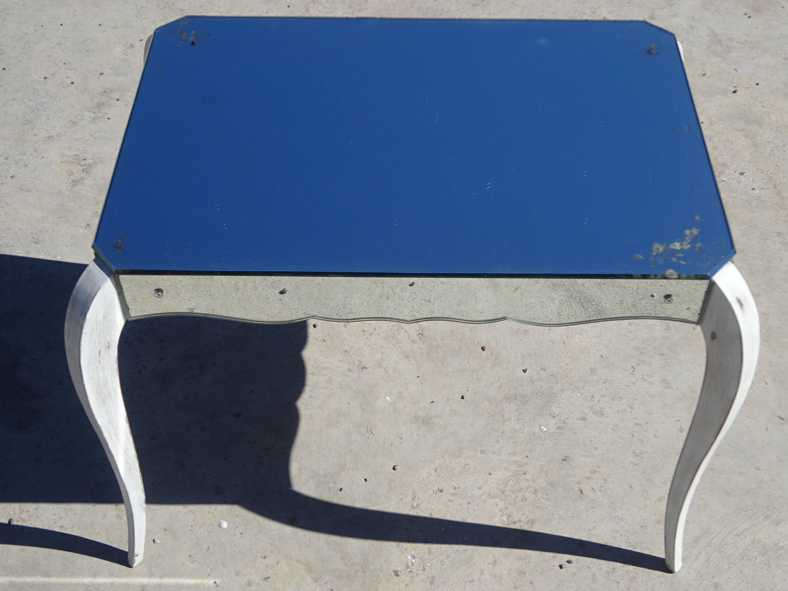 Mirror glass coffee table