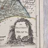 Old map of Meaux