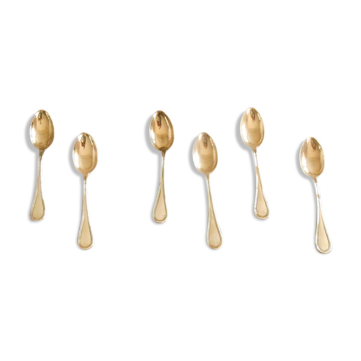 Lot de 6 cuillères a café argent avec poinçon