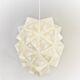 Large Japanese Style Hand-folded White Paper Pendant Light "Amaea", Sonobe Light