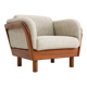 Vintage Danish mid-century armchair solid teak by Olsen Laursen 1960s