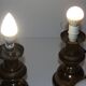 Paire de lampes de chevet en métal