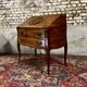 Sloping desk in natural wood and flower marquetry in louis xv style stamped mailfert