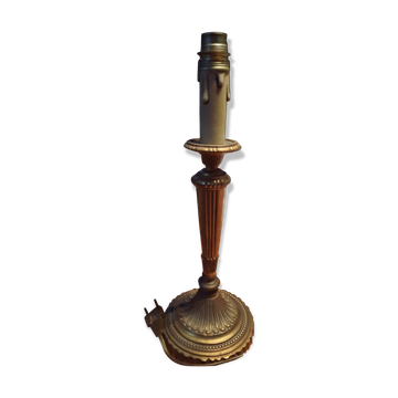 Pied de lampe en bronze