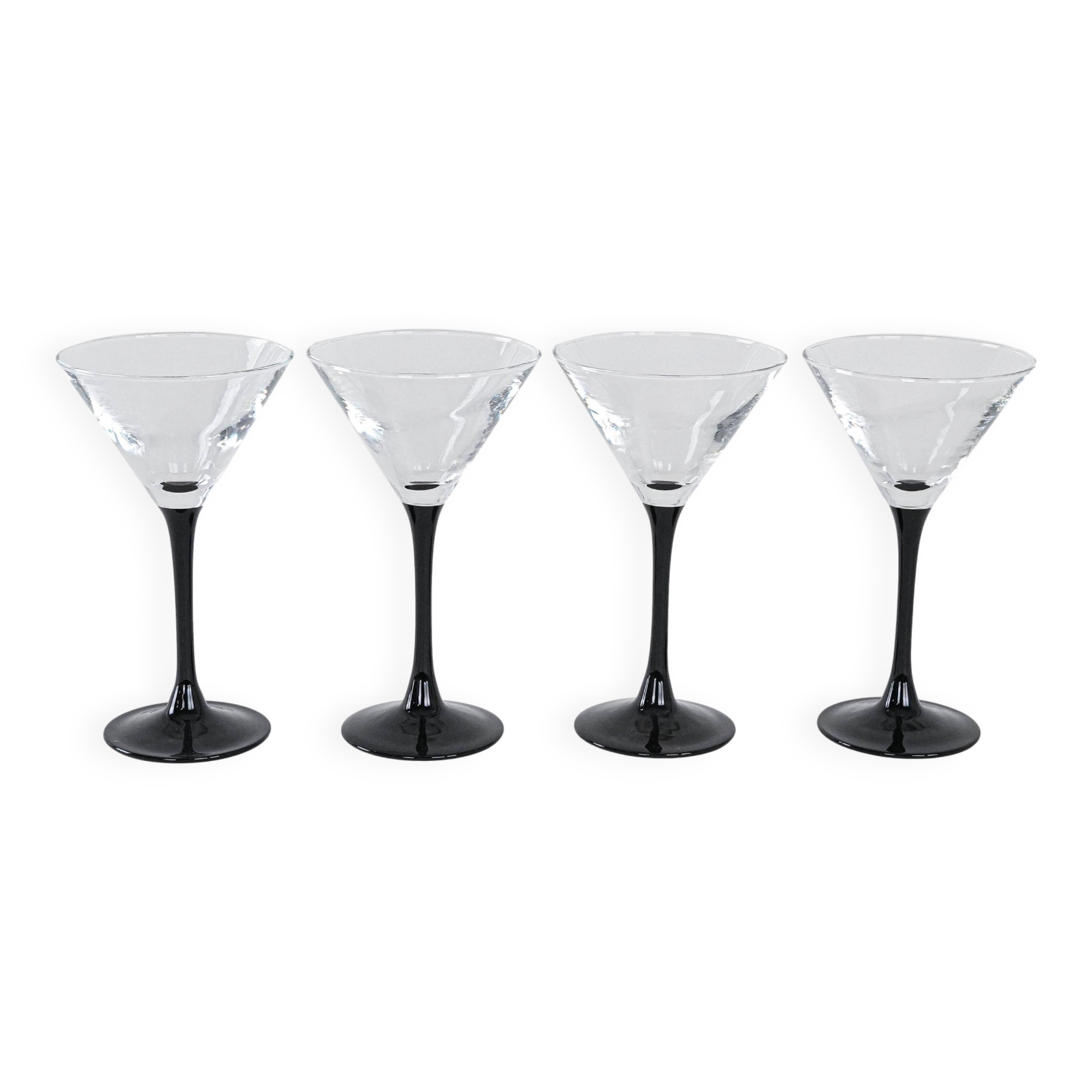 Set of martini glasses, Danish design, 1970s, manufactured in Denmark