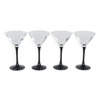 Set of martini glasses, Danish design, 1970s, manufactured in Denmark