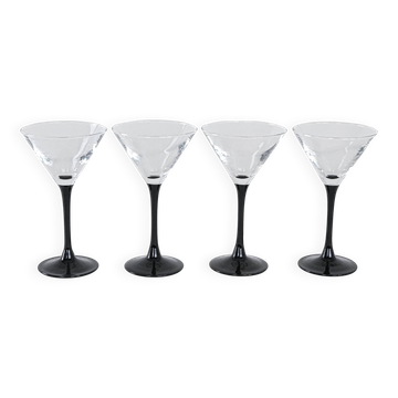 Set of martini glasses, Danish design, 1970s, manufactured in Denmark