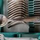 Silver metal cutlery set art deco goldsmith ATO 49 pieces
