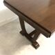 Oak table with extensions for art deco style dining room