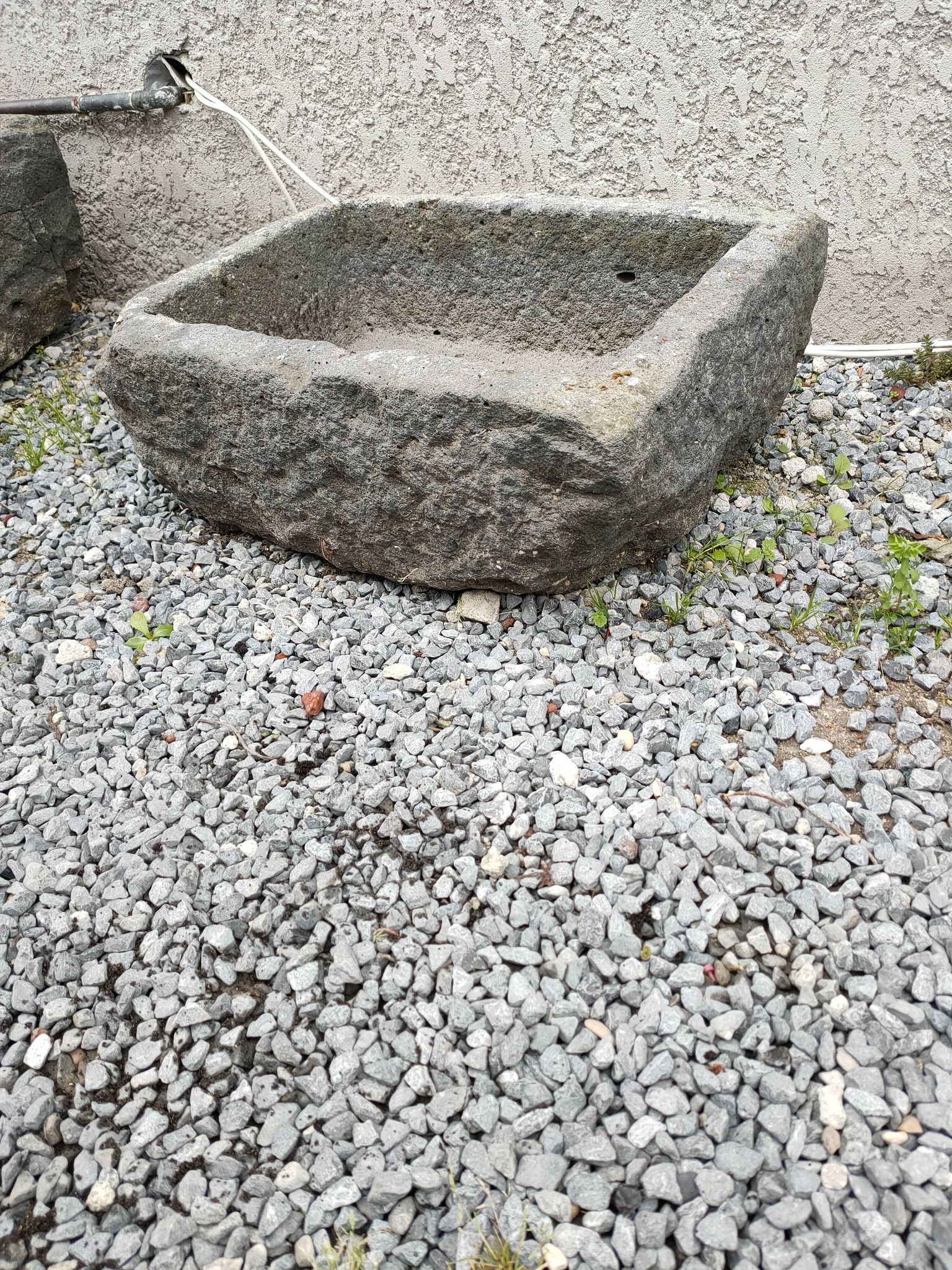Blue stone tray cut 19th century