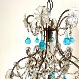 Lustre ancien pampilles cristal