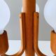 Domus hanging lamp, teak lamp, 80s