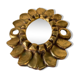 Vintage gilded wooden mirror