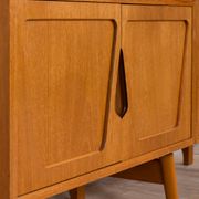 Rival 2 bay free standing teak wall unit with 3 cabinets and 3 shelves by Brodrene Jatogs Norway, Kj