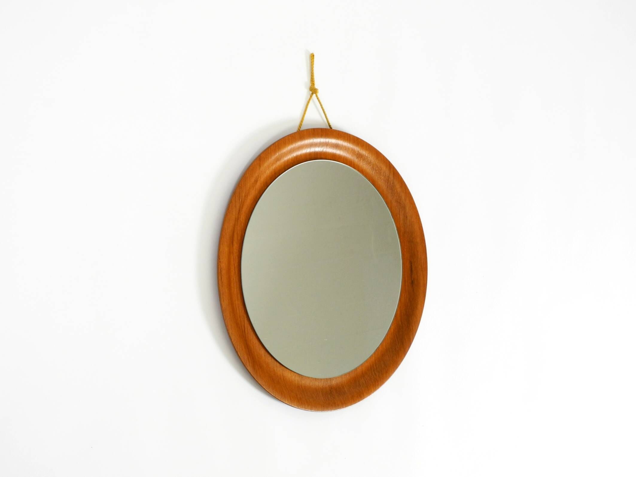 Rare Mid Century Modern teak wall mirror by ARY Fanerprodukter Nybro Sweden