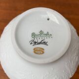 White porcelain candlestick from mid-century by Bjørn Wiinblad for Rosenthal.