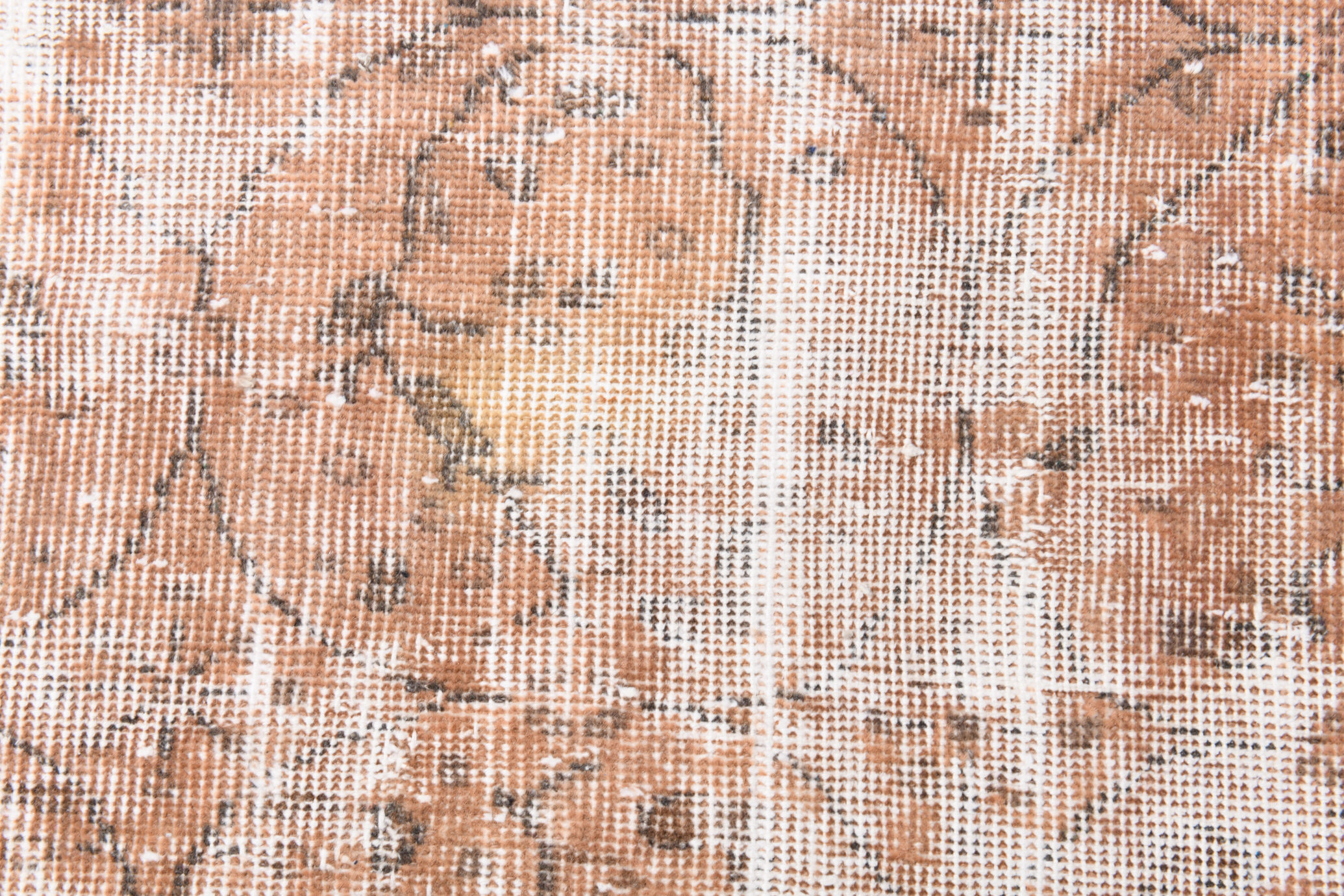 Handmade floral turkish runner rug