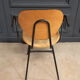 Office chair 1960 tubular seat skaï patina cream