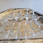 Lot de 11 verres à digestif en cristal