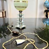 Art Deco Lamp with Glass Plates - Mirror - Globe - Vintage Lighting