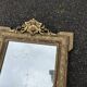 Antique mirror with gilded stucco, shell pediment, old glass, 95 cm
