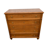 Walnut Louis XVI Style chest of drawers